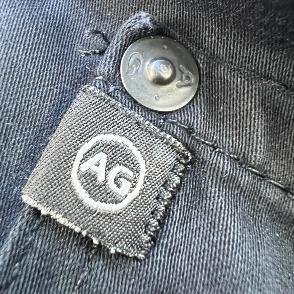 AG Adriano Goldschmied The Protege Straight Leg Mens Jeans 36x34 Black Stretch‎